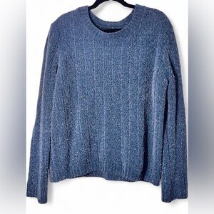 Absolutely Creative Worldwide Blue Sweater with sparkle SZ L
